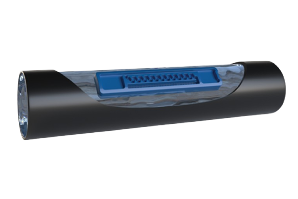 Badal Dripper Cutaway - Double-Hole Labyrinth Design